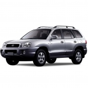Стекло фары (правое) Hyundai Santa Fe 1 SM 2000-2006 / Santa Fe Classic (Тагаз) 2007-2012