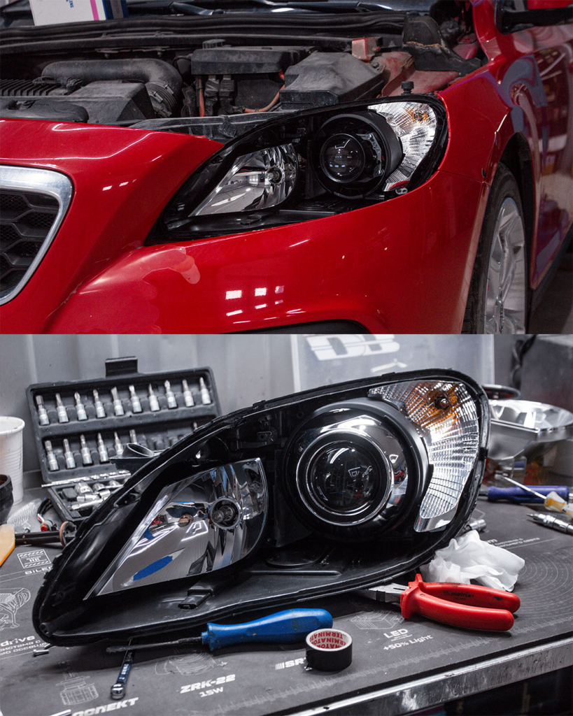 Установка линз в Volvo V40.jpg