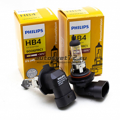 Галогенные лампы HB4 PHILIPS +30%