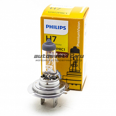 Лампа галогенная H7 12V 55W PHILIPS Vision +30% 12972prc1
